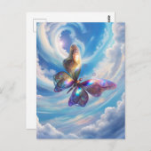 Vlinder in de wolken briefkaart (Voorkant / Achterkant)