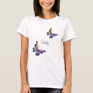 Vlinder in de wolken t-shirt