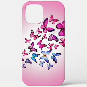 vlinder in diverse kleuren, vliegend, kleurrijk Case-Mate iPhone case