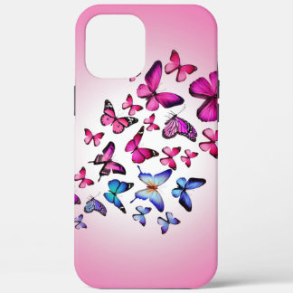 vlinder in diverse kleuren, vliegend, kleurrijk Case-Mate iPhone case