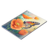 Vlinder in een bloementuin notitieboek (Linkerzijde)