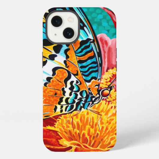 Vlinder in Evenwicht I iPhone Hoesje (Achterkant)