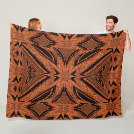 Vlinder in Gouden Fleece Deken