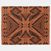 Vlinder in Gouden Fleece Deken (Voorkant (Horizontaal))