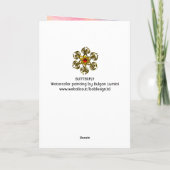 VLINDER IN GOUDEN GLITTER Foto sjabloon (Achterkant)