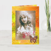 VLINDER IN GOUDEN GLITTER Foto Sjabloon (Voorkant)