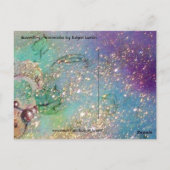 VLINDER IN GOUDEN SPROKKELS BRIEFKAART (Achterkant)
