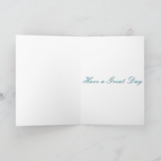 Vlinder in het Blauwgroen Kaart (Binnen)