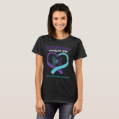 vlinder in liefdevolle herinnering zoon zelfmoord t-shirt (Voorkant volledig)