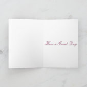 Vlinder in roze  kaart (Binnen)