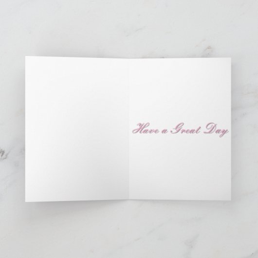 Vlinder in roze  kaart (Binnen)