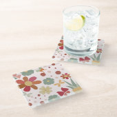 Vlinder in rustieke tuin in Boho stijl Onderzetter Glazen Onderzetter (Schuin)