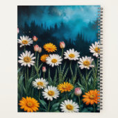 Vlinder in vlammen fantasie witte kamille kunst planner (Achterkant)