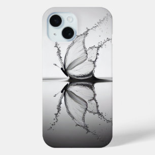 Vlinder in water spat iPhone 15 case