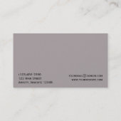 Vlinder in Zwart en Grijs Visitekaartje (Achterkant)