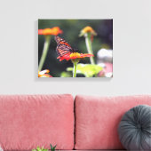 Vlinder Ingepakt Canvas Afdruk (Insitu (Woonkamer))