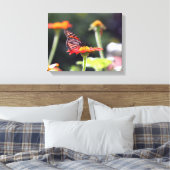 Vlinder Ingepakt Canvas Afdruk (Insitu (Slaapkamer))