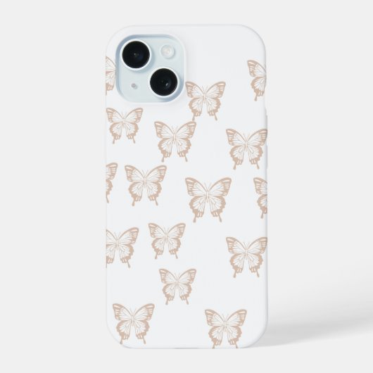 Vlinder iPhone 15 Case (Achterkant)