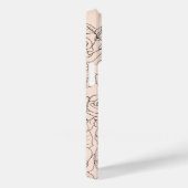 Vlinder iPhone Case met Rozen (Achterkant / Rechts)