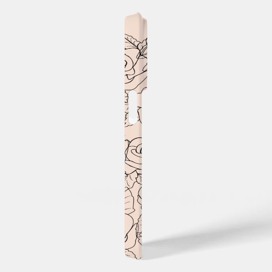 Vlinder iPhone Case met Rozen (Achterkant / Rechts)