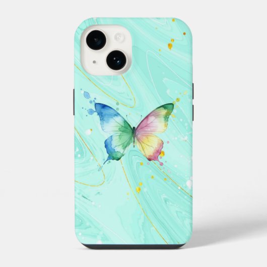 Vlinder iPhone Hoesje (Achterkant)