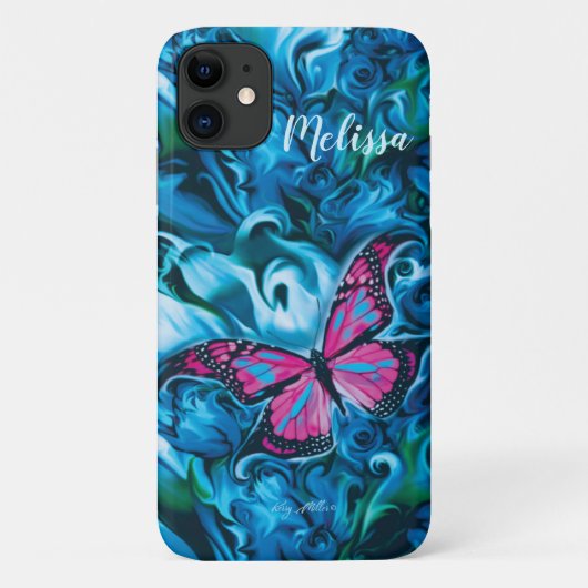Vlinder iPhone Hoesje (Achterkant)