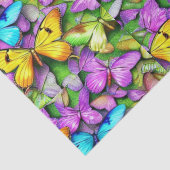 Vlinder is kleurrijk tissuepapier (Detail)