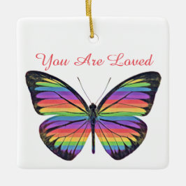 Vlinder Je Wordt Geliefd Ornament