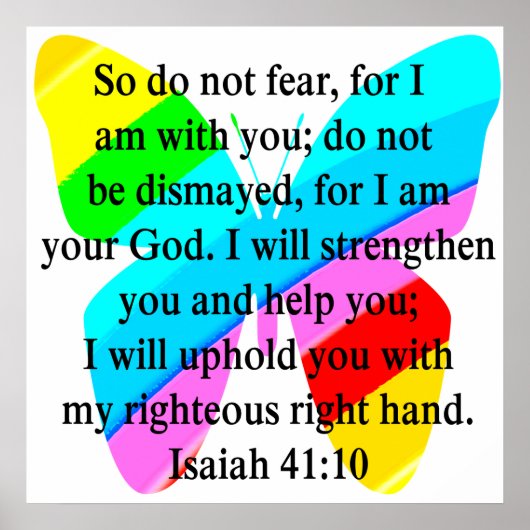 VLINDER JESAJA 41:10 ONTWERP POSTER (Voorkant)