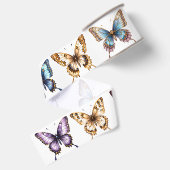 Vlinder Journal Aquarel Scrapbook Briefpapier Grosgrain Lint (Achterkant)