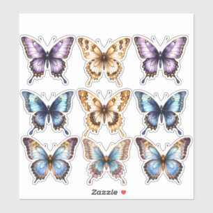 Vlinder Journal Aquarel Scrapbook Briefpapier Sticker
