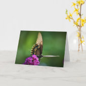 Vlinder, kaart (Gele Bloem)