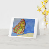 Vlinder Kaart (Gele Bloem)