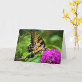 Vlinder, kaart (Gele Bloem)