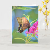 Vlinder, kaart (Gele Bloem)