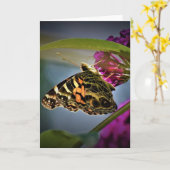 Vlinder, kaart (Gele Bloem)