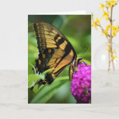 Vlinder, kaart (Gele Bloem)