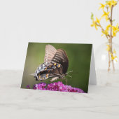 Vlinder, kaart (Gele Bloem)