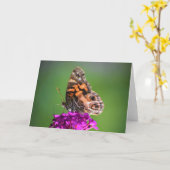 Vlinder, kaart (Gele Bloem)
