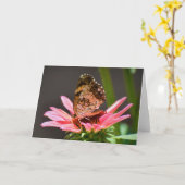 Vlinder, kaart (Gele Bloem)