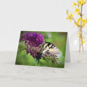 Vlinder, kaart (Gele Bloem)