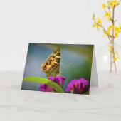 Vlinder, kaart (Gele Bloem)