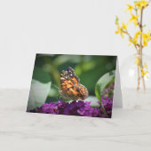 Vlinder, kaart (Gele Bloem)