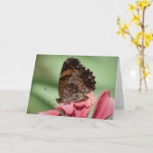 Vlinder, kaart (Gele Bloem)
