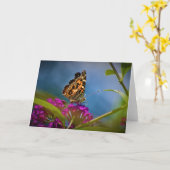 Vlinder, kaart (Gele Bloem)