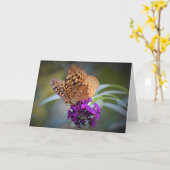 Vlinder, kaart (Gele Bloem)