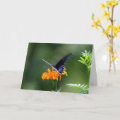 Vlinder Kaart (Gele Bloem)