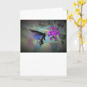 Vlinder, kaart (Gele Bloem)