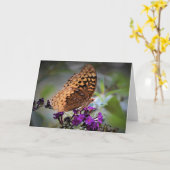 Vlinder, kaart (Gele Bloem)