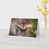 Vlinder, kaart (Gele Bloem)
